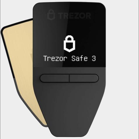 Image du produit Trezor Safe 3 - Or solaire