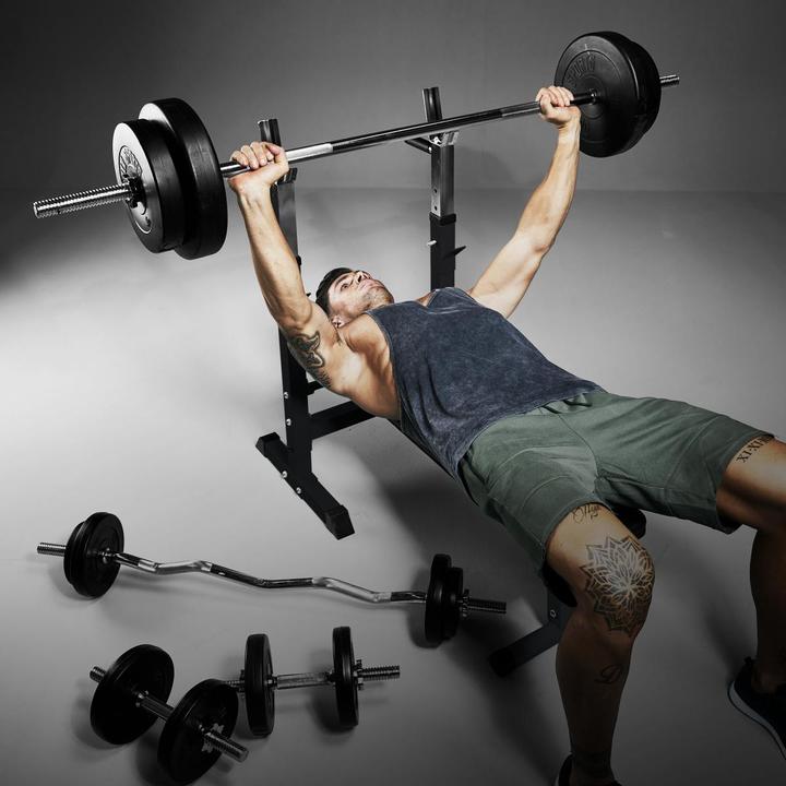 Image du produit Gorilla Sports Banc de musculation avec étagère