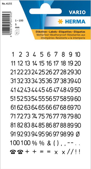 Immagine prodotto HERMA Etichette con i numeri