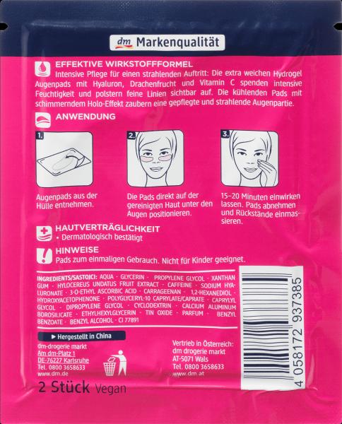 Image du produit dm Balea Pads pour les yeux Hydrogel Holo