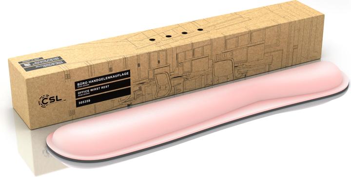 Produktbild CSL Tastatur Handballenauflage, 43 cm Keyboard Handgelenkschoner, ergonomische Haltung, abwaschbar, rosa