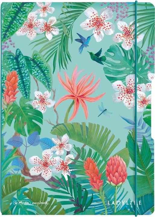 Herlitz Ladylike Jungle Carnet de notes A4 80 feuilles vert (A4, Couverture souple)