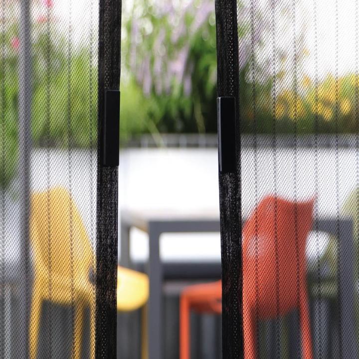 Siena Garden Fliegengitter Magnet Tür schwarz 110 x 240 cm zuschneidbar (110 x 240 cm)