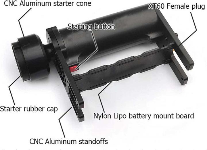 Actual product image Pichler electric starter 15cc -62cc for lipo battery, wireless