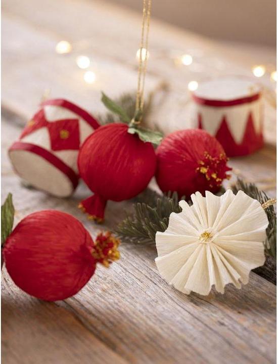 Image du produit Creativ Company Kit de bricolage boules de Noël en papier crépon