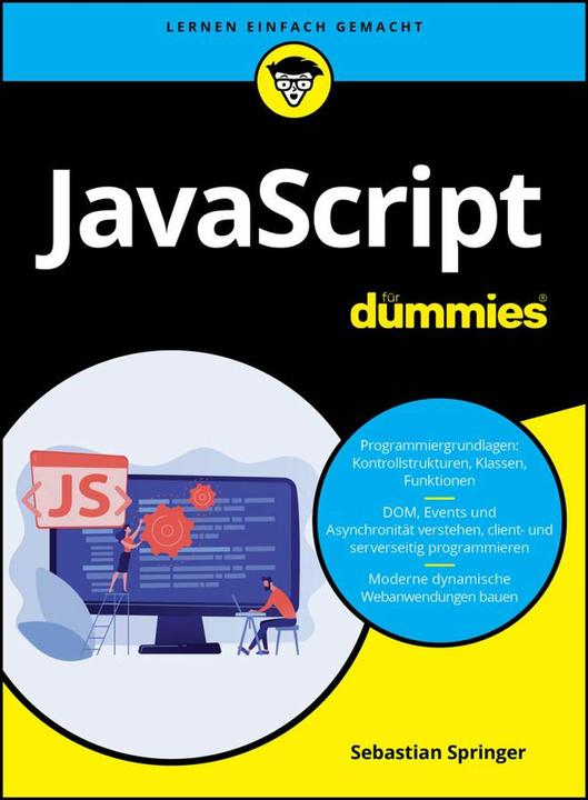 Produktbild JavaScript für Dummies (Deutsch, Sebastian Springer, 2024)