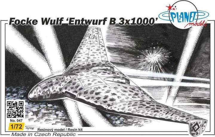 Produktbild Planet Models Fw Entwurf B 3x1000 Delta Bomber