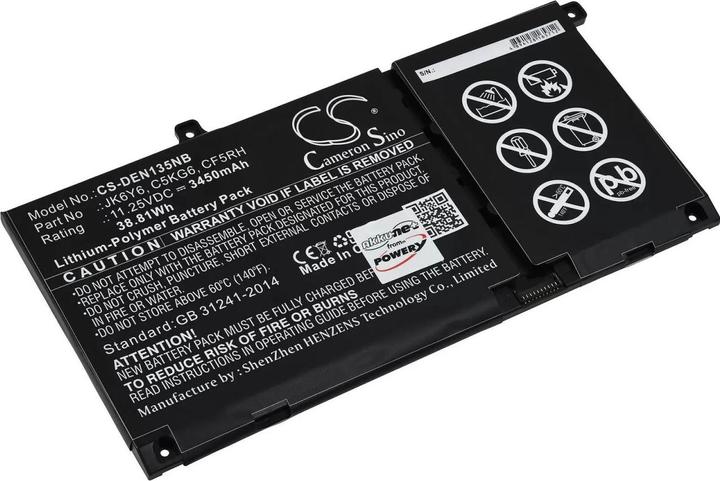 Produktbild AccuCell Akku Dell Vostro 5402, Latitude 15 3510, Typ JK6Y6 u.a. (3450 mAh)