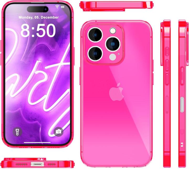 Immagine prodotto Nalia Copertura in silicone trasparente al neon (Apple iPhone 16 Pro Max)
