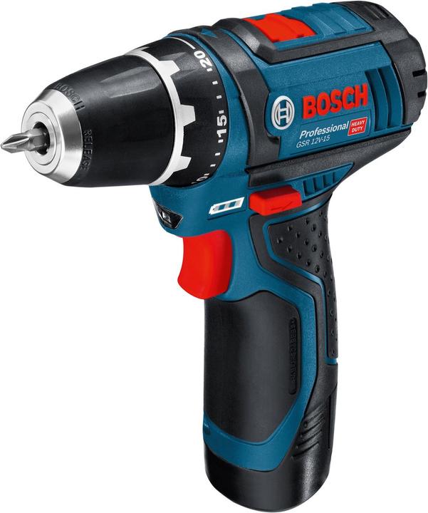 Produktbild Bosch Professional GSR 12V-15 inkl. 39-tlg. Set (Akkubetrieb)