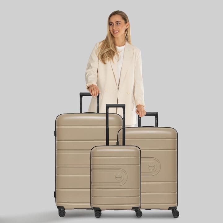 Produktbild Redolz Essentials 11 4 Rollen Kofferset 3-teilig mit Dehnfalte (240 l, XL (ab 115l))