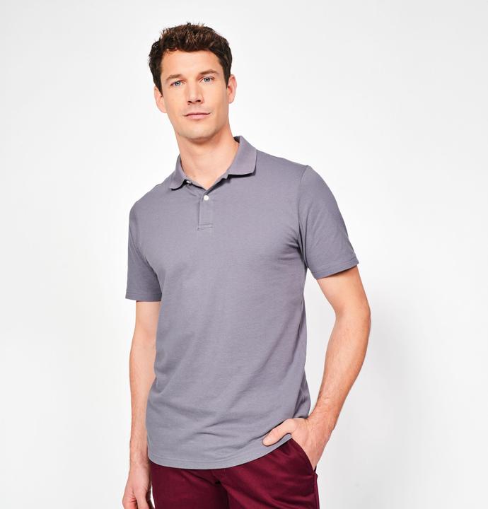 Produktbild Inesis Herren Golf Poloshirt kurzarm 100 % Baumwolle - MW100 dunkelgrau (4XL)
