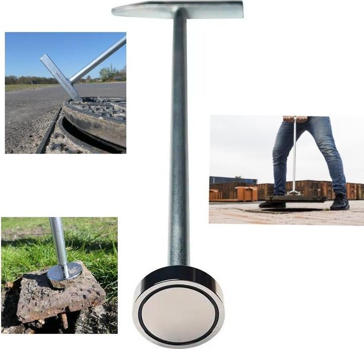 Immagine prodotto Magnetar Thor - Sollevatore Di Tombini - Gancio Per Tombini Con Martello