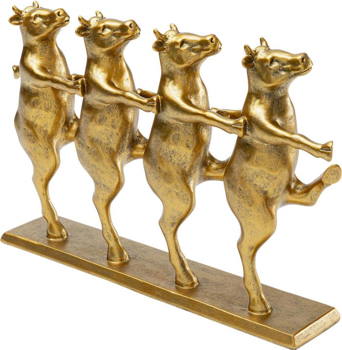 Produktbild Kare Design Deko Figur Dancing Cows Gold 40cm
