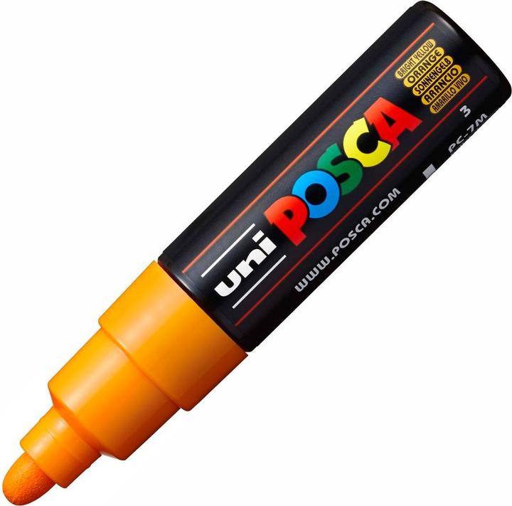 Actual product image Posca Marker PC-7M round tip (Yellow, 5.50 mm, 1 x)