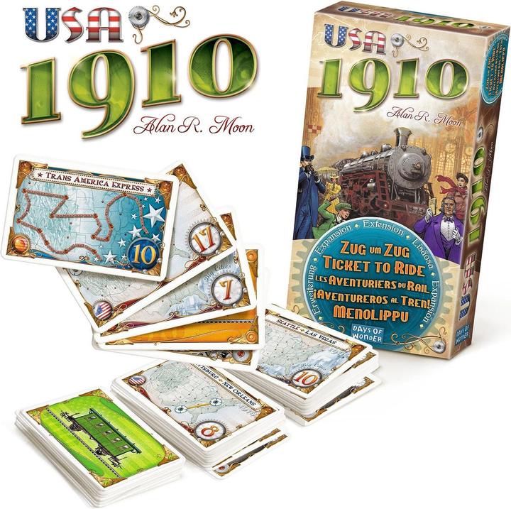 Produktbild Asmodée Zug um Zug - USA 1910 (Französisch, Deutsch, Englisch)