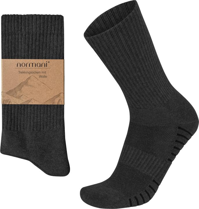 Actual product image Normani 4 Trekkingwollsocken mit Polstersohle und Komfortbund (pack of 4, 39 - 42)