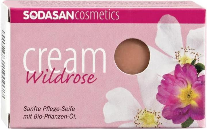 Produktbild Sodasan Cream Wildrose Bioseife (Hartseife)