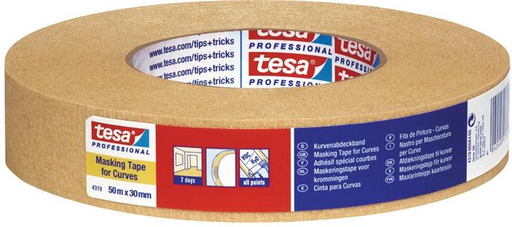 Produktbild tesa tesakrepp® Kurvenabdeckband 50m:30mm (30 mm)