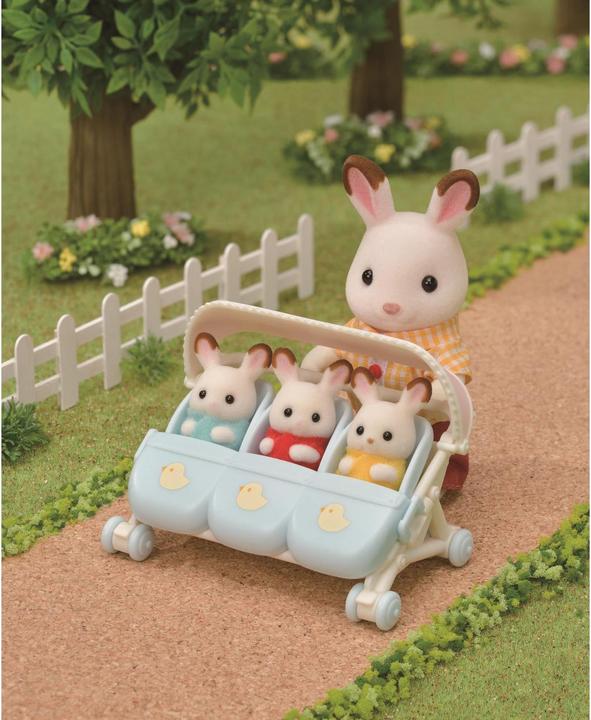 Actual product image Sylvanian Families Triplets Stroller