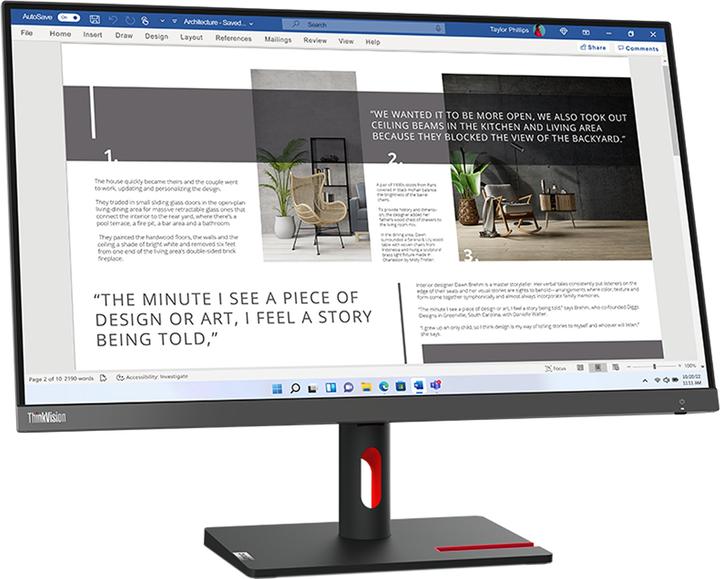 Actual product image Lenovo ThinkVision S27i-30 (1920 x 1080 pixels, 27")