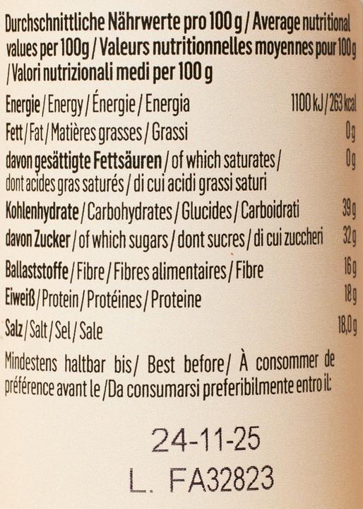 Valori nutrizionali e ingredienti KoRo Preparazione aromatica speziata con tartufo (45 g)