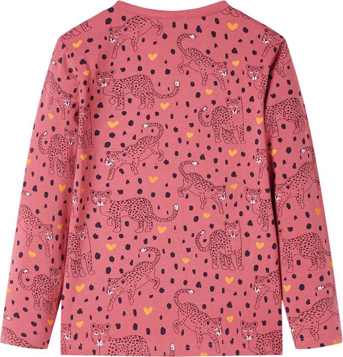 Produktbild VidaXL Kinderpyjama mit Langen Ärmeln Altrosa 140,Material: 95 (140)