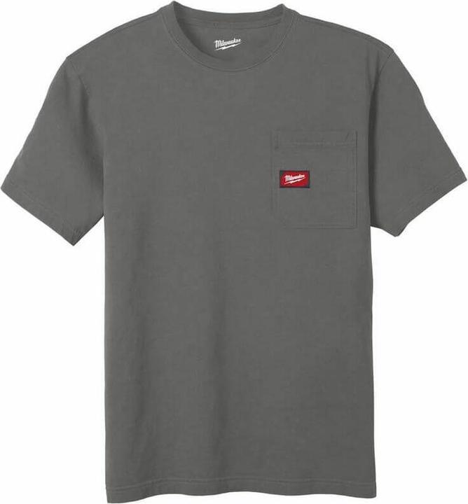 Image du produit GCS T-shirt à manches courtes avec poche - Gris clair Wtssgr-L (L)