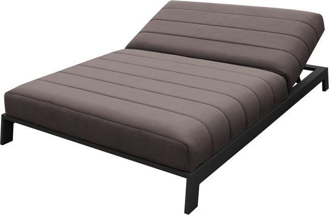 Image du produit Divano Chaise longue double Outdoor BITE Lounger Sunbrella, noir-taupe (203 cm)