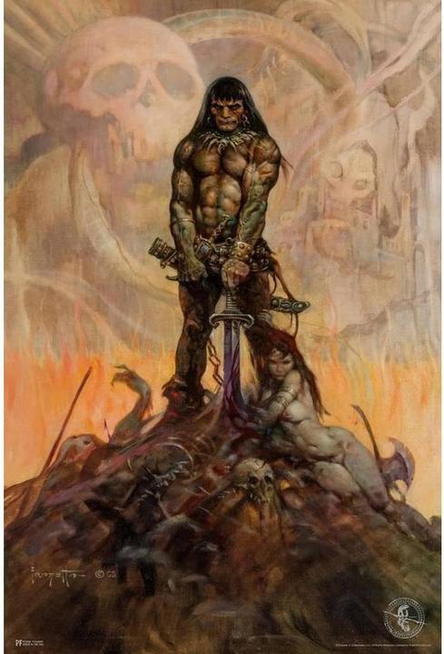 Image du produit Frank Frazetta - Art mural BARBARIAN (59 x 40 cm)