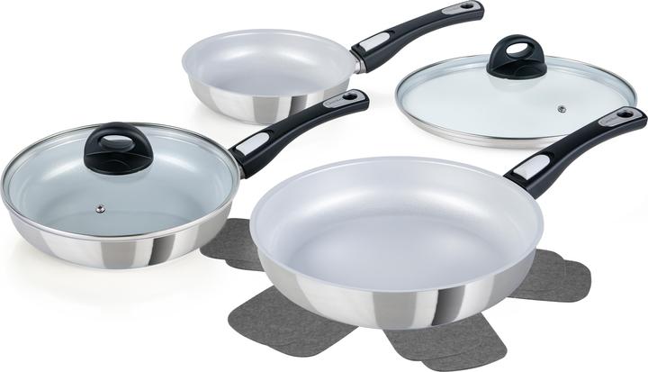 Actual product image Genius Cerafit Steel (28 cm, Pan set + pot set, Stainless steel, Ceramic)