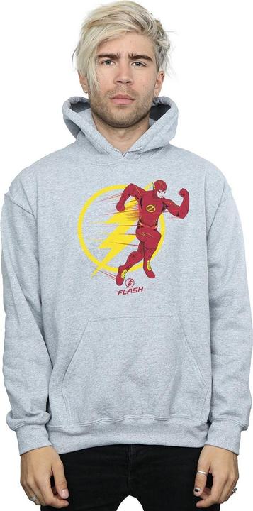 Image du produit - Sweat à capuche THE FLASH RUNNING EMBLEM - Homme (M)