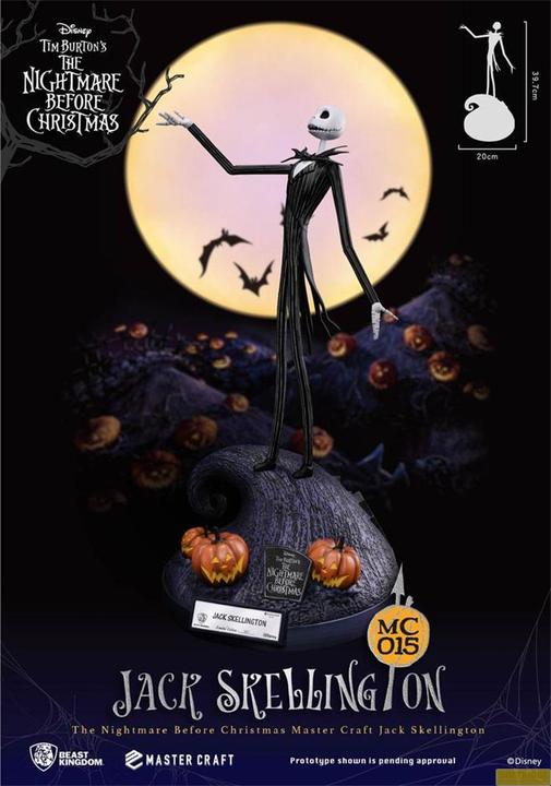 Actual product image Beast Kingdom ST Jack Skellington Nightmare Before Christmas Master Craft
