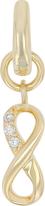 Actual product image Amor charms for ladies, 925 Sterling silver, zirconia synth. | Infinity (Silver 925)