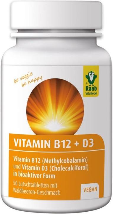 Produktbild Raab Vitamin B12 & D3 (60 Stück, Tabletten, 90 g)