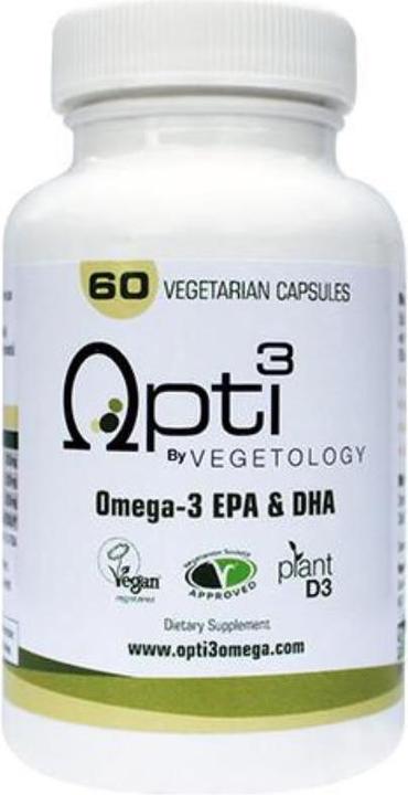 Produktbild Vegetology Opti3 Omega-3 EPA & DHA Kapseln (60 Stück, Kapseln, 300 g)