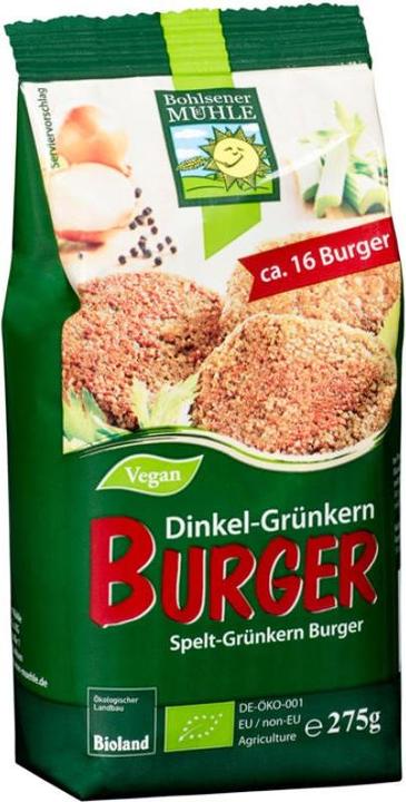 Image du produit Bohlsener Mühle Mélange de burgers à l'épeautre et à l'épeautre vert bio (275 g)