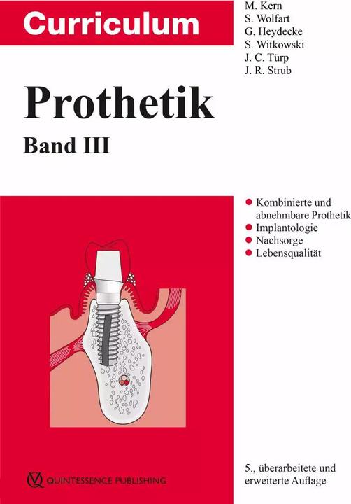 Immagine prodotto Curriculum Prothetik Band 3 (Tedesco, Stefan Wolfart, Jens Christoph Türp, Matthias Kern, Jörg R. Strub, Siegfried Witkowski, Guido Heydecke, 2022)