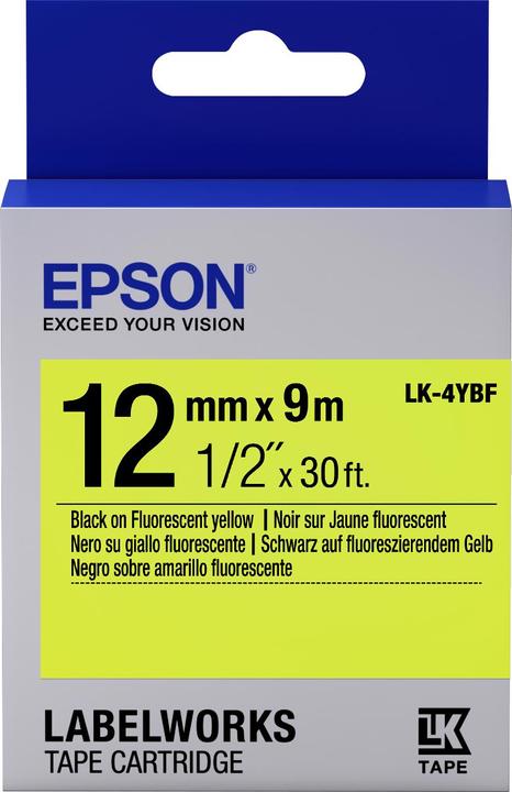 Epson Etikettenkassette Lk-4ybf (1.20 cm, Mehrfarbig)