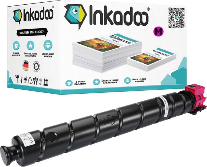 Image du produit Inkadoo Kompatibel Toner für Utax CK-8511 Tonerkartusche 2507 Ci, 2506 Ci (M)