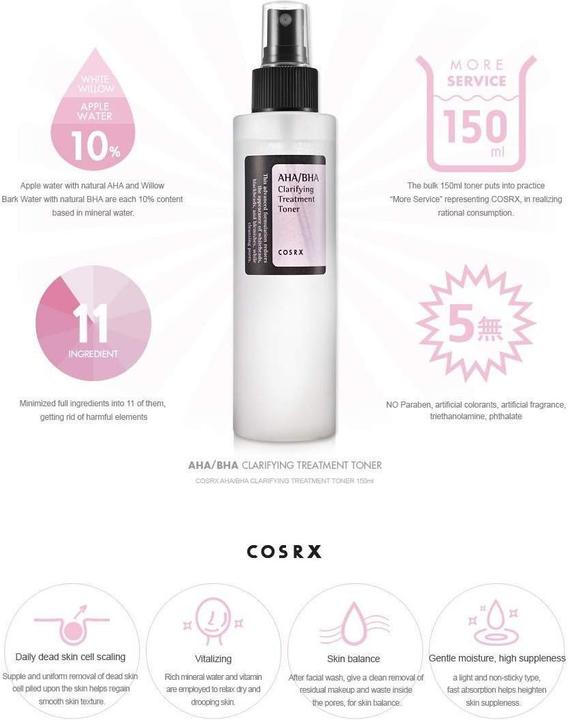 Produktbild Cosrx AHA/BHA Clarifying Treatment Toner (Tonic, 150 ml)