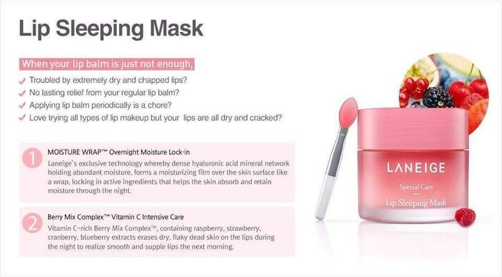 Actual product image Laneige Lip Sleeping Mask (Serum, 20 ml)