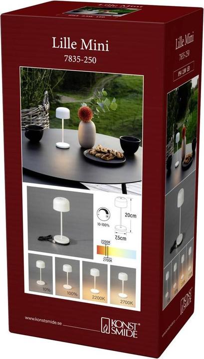 Immagine prodotto Konstsmide Lampada da tavolo Lille Mini USB, 2200 / 2700 K (100 lm)