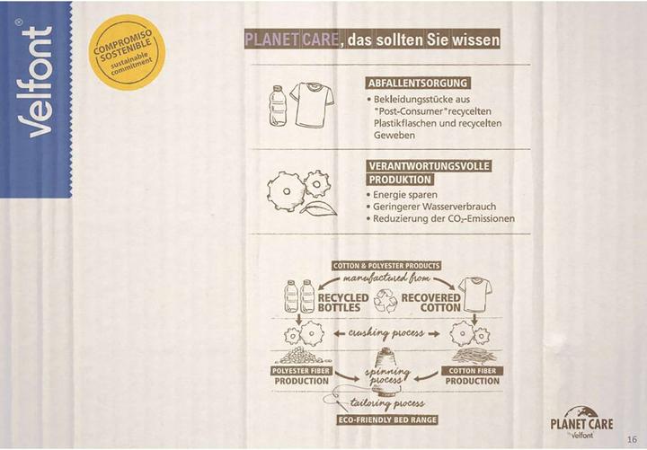Valeurs nutritives et ingrédients Velfont Eco Sfera (200 x 200 cm)