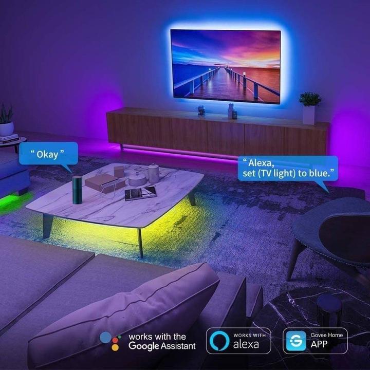Actual product image Woox Smart LED Strip +Adapter RGB+WW, Alexa, Google Home (Multicoloured, 500 cm, Indoor)