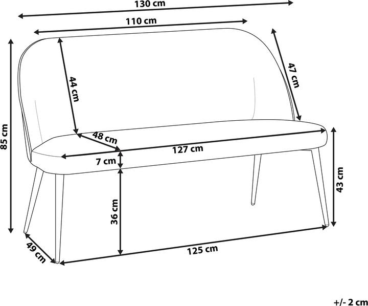 Produktbild Beliani Osby (2-Sitzer)
