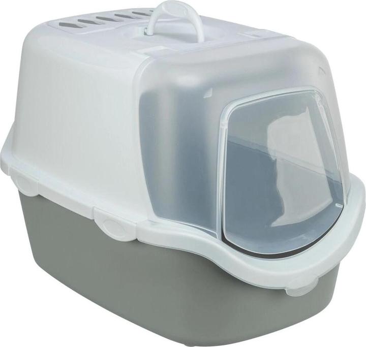 Produktbild Trixie Katzentoilette Vico Open Top, Grau/Weiss (Katzenklo geschlossen)