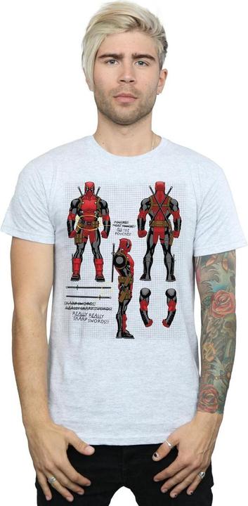 Produktbild Deadpool Action Figure Plans TShirt (XXL)