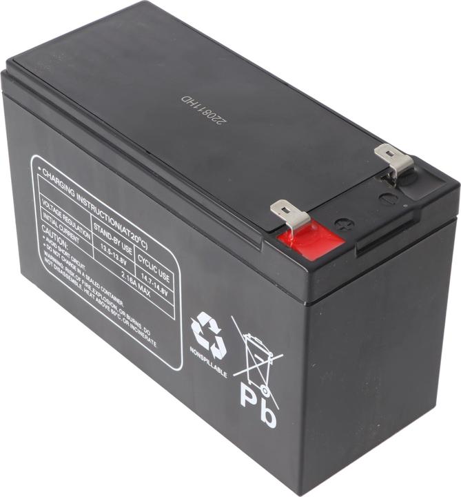 Produktbild Multipower MP7.2-12B Blei Akku PB mit Faston Kontakten 6,3mm, VDS G109009 (12 V, 7.20 Ah)
