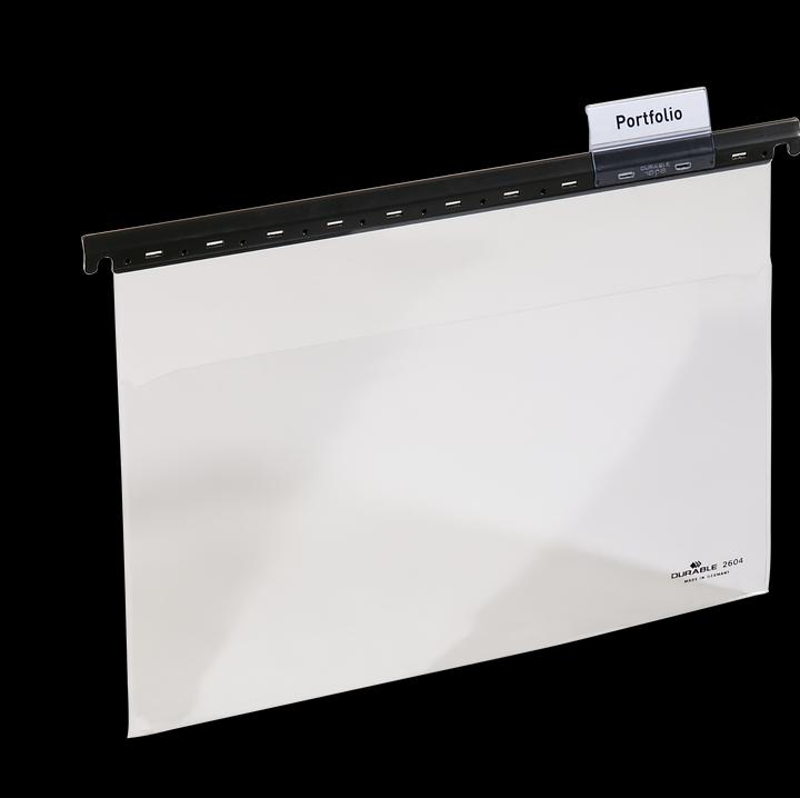 Actual product image Durable Hanging bag transparent plastic cardboard 25 pockets - office supplies (260419) (A4, 1 x)